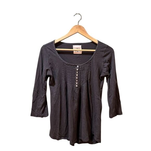 H&M L.O.G.G Gray Small 3/4 Sleeve Y2K Top - Picture 1 of 8